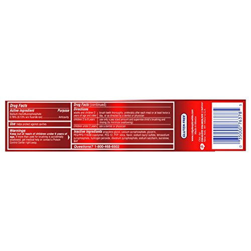 Colgate Optic White Whitening Toothpaste Sparkling White - 3 Pack, 5 Ounce