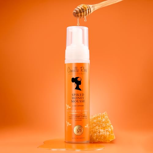 Camille Rose Spiked Honey Mousse - Curl & Frizz Control, 8 oz