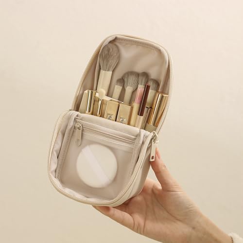 Standing Makeup Brush Bag | Waterproof PU Leather Organizer
