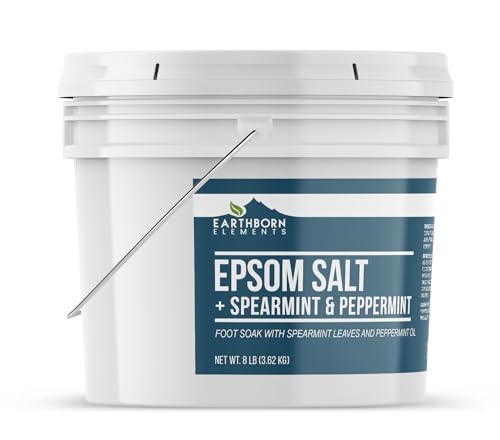Earthborn Elements Spearmint & Peppermint Epsom Salt Foot Soak - 8 lb Bucket