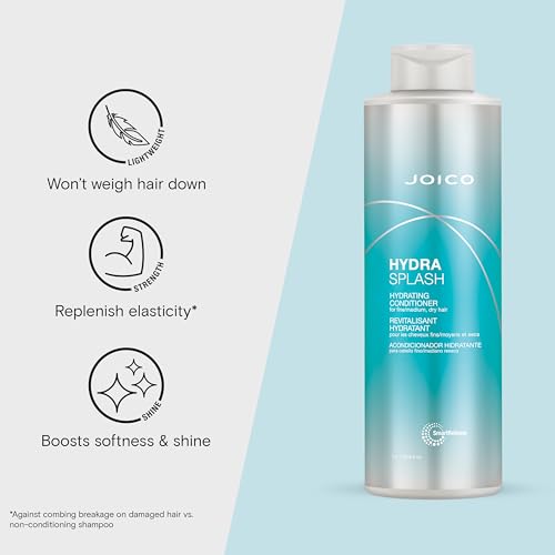 Joico HydraSplash Hydrating Conditioner | For Fine, Medium, Dry Hair | Replenish Moisture | Add Hydration & Softness | With Sea Kelp & Coconut Water