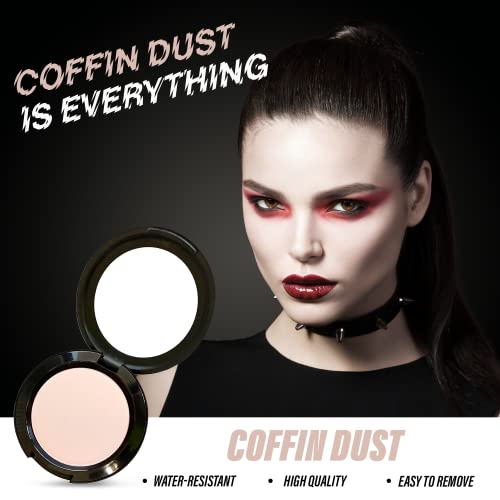 MANIC PANIC Coffin Dust Pressed Setting Powder - Long Lasting Translucent Powder - Combats Shine & Makeup Transferring - Vegan & Cruelty-Free Face Makeup for All Skin Types