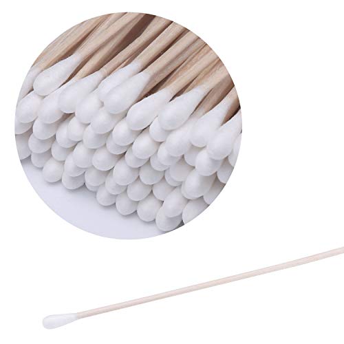 6" Cotton Swabs with Wooden Handles - 500 Pack