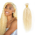 613 Blonde Kinky Curly Human Hair Bundle 18 Inch