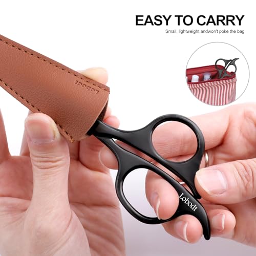 Lobodt Nose Hair Scissors - Round Tip Safety Trimmer