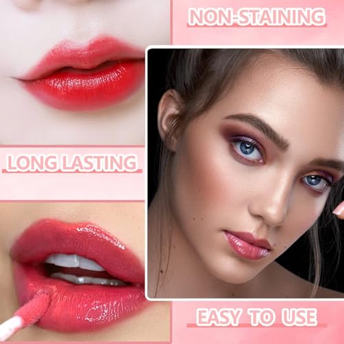 Eakroo 10 Colors Lip Tint Stain Set - Long Lasting Waterproof