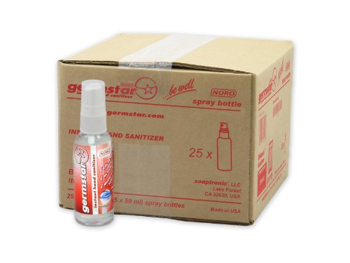 Germstar ONE 2 oz Hand Sanitizer Spray – 25 Bottles per Case