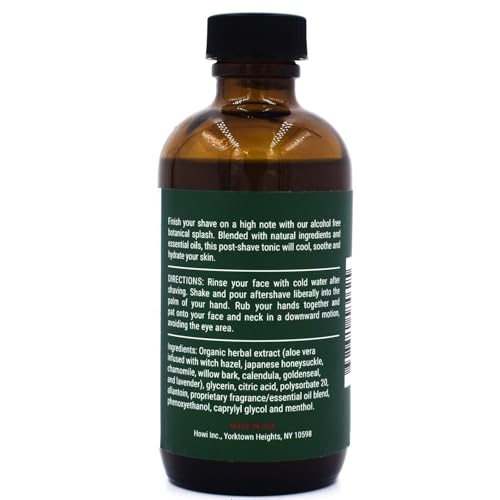 Taconic Shave Eucalyptus Mint Aftershave Splash ? Refreshing, Alcohol-Free Men¡¯s After Shave ? Tones & Cools Skin Naturally ? 4 oz USA Made