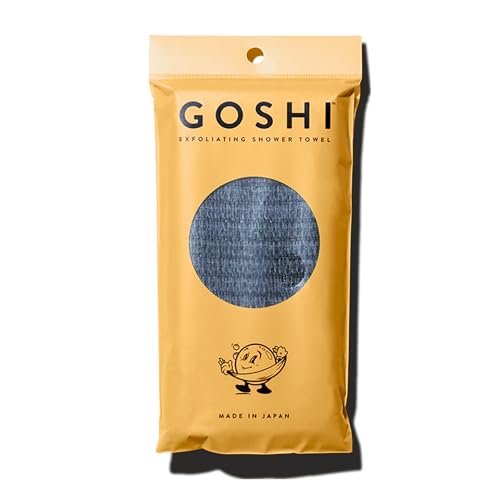 GOSHI Exfoliating Shower Towel - Long Body Scrubber for Back Acne