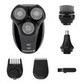 Remington Balder 3 Head Shaver Dual-Track Cutting Heads Multi-Directional Pivot 45 Minute Run Time 100 Percent Waterproof Complete Grooming Kit with Beard Trimmer Nose and Ear Trimmer