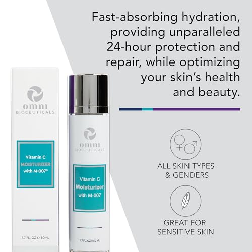 Omni Bioceuticals Daily Revitalizing Moisturizer with Vitamin C & M-007¢ç, 50ml
