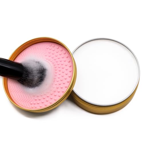 Embagol Makeup Brush Cleaner Soap with Silicone Pad, 100g