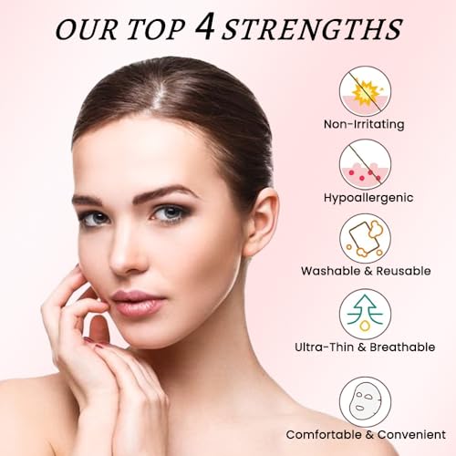 Kaely 128 Pcs Face Tape for Wrinkles Overnight,Facial Skin Wrinkle Patches for Face Overnight,Face Tape for Castor Oil,Face oil Tape Smoothing Silicone Mouth Forehead Wrinkle Patches for Sleeping