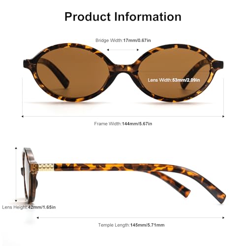 Retro Oval Sunglasses for Women | Vintage 90s Y2K