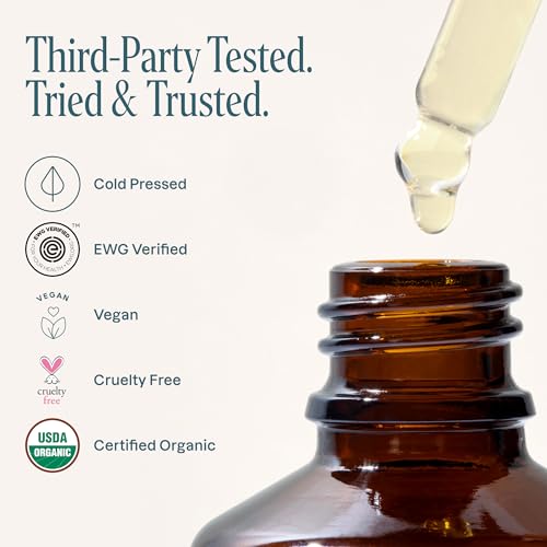 Cliganic Organic Hemp Seed Oil For Skin, Face & Hair - 100% Pure Cold Pressed Natural Unrefined