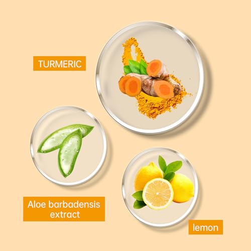 Turmeric Lemon Lip Scrub with Aloe Vera - Exfoliating & Moisturizing