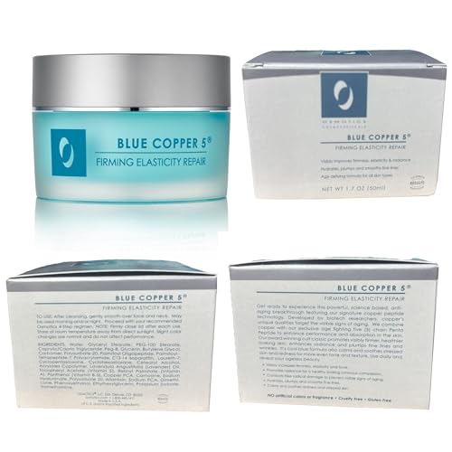 Osmotics Blue Copper 5 Firming Elasticity Repair ? Cream for Firmness and Acne. Visible Results, Made in the USA
