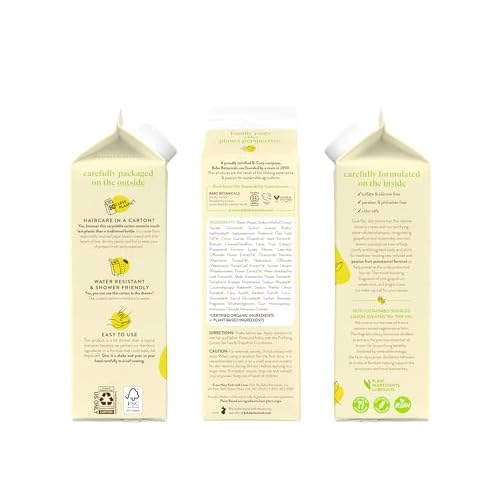 Babo Botanicals Purifying Lemon Tea Tree & Grapefruit Shampoo + Bundle with Conditioner ? For Flat, Oily Prone Hair ? Add body & shine - Passion Fruit Ferment for scalp