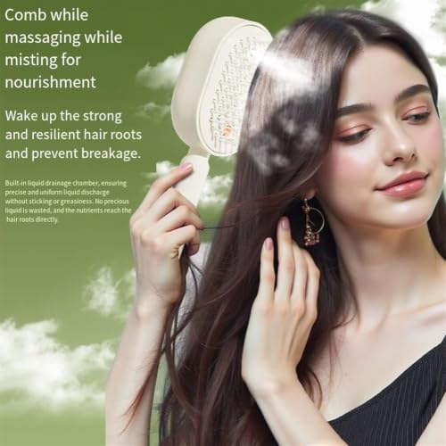 5-in-1 Rechargeable Air Cushion Hair Brush - Detangling & Massage
