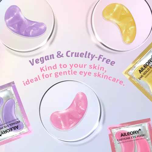 Under Eye Patches for Dark Circles, Puffiness, Fine Lines, Eye Mask Set with Retinol, 24K Gold, Caffeine, Gel Mask for Birthday & Spa Party Favors, Skincare Gift for Women & Men, 24 Pairs