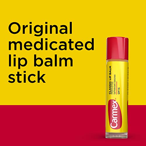 Carmex Classic Medicated Lip Balm Sticks, SPF 15, 9 Count