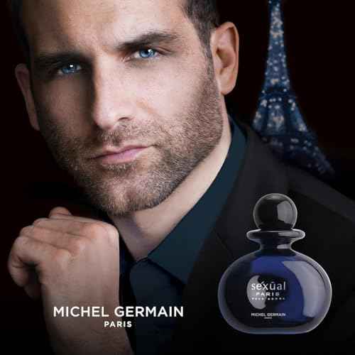 Michel Germain Sexual Paris Pour Homme Eau de Toilette Spray Cologne, Top Notes of Cardamom, Chardonnay Mandarin, Sage, Warm & Tempting Gift for Men