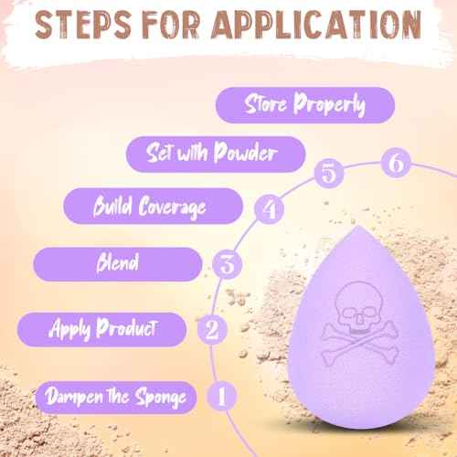 Profusion Cosmetics Wicked Blend Blending Sponge and Sponge Holder, Versatile Tool for Smooth and Enhanced Makeup Application, Achieve Ideal Blending