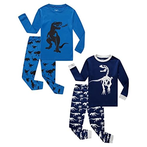 Family Feeling Striped Boys Girls 2 Piece Christmas Pajamas Set 100% Cotton Pjs