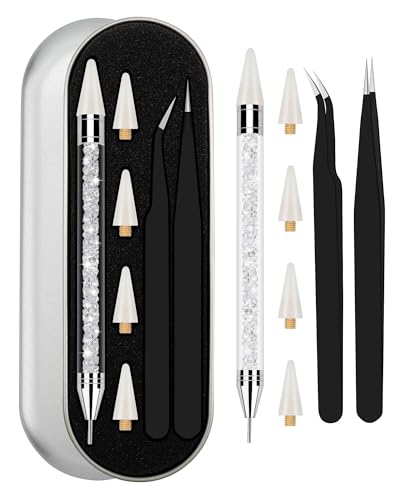 Rhinestone Picker Tool Set with Wax Applicator & Tweezers