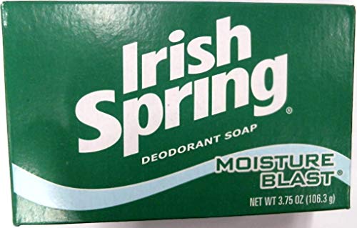 Irish Spring Deodorant Bath Bar Soap Moisture Blast, 3.75 Oz