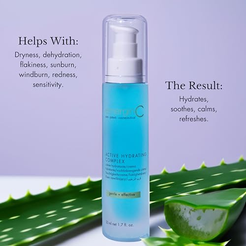 emergin C Active Hydrating Complex - Soothing Oil-Free Mattifying Gel Moisturizer for Oily, Dry + Sensitive Skin - Use Daily (1.7 oz, 50 ml)