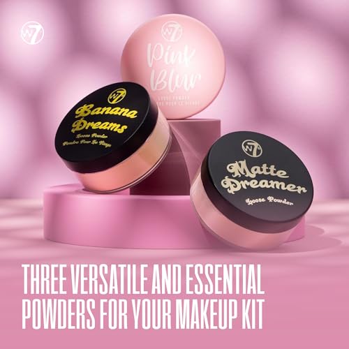 W7 Loose Face Powder Trio - Banana, Pink & Nude Set