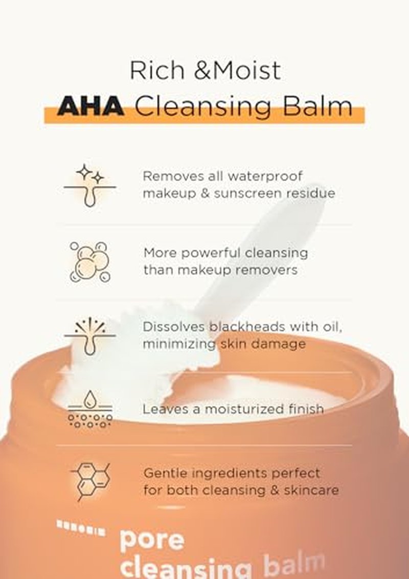 Hanskin AHA Melting Cleansing Balm - Gentle Makeup Remover for Dry Skin