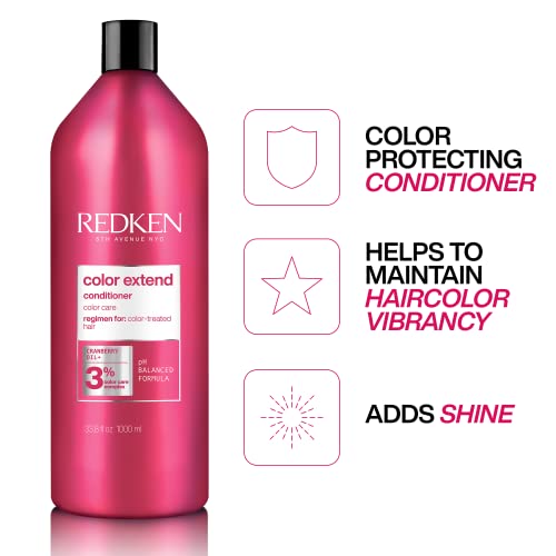 Redken Color Extend Conditioner, Detangles & Smooths Hair While Protecting Color From Fading , 33.8 Fl Oz