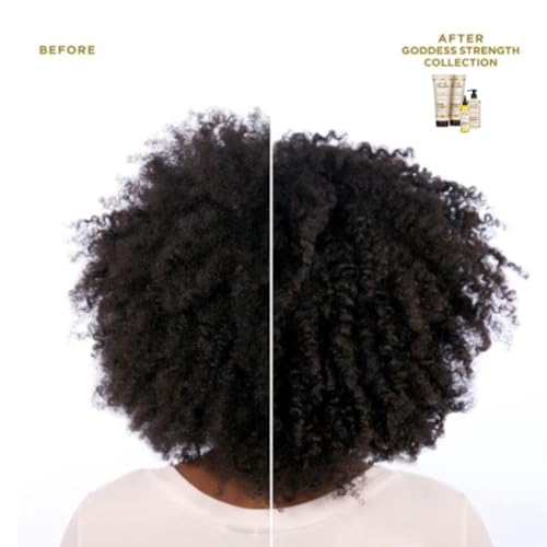 Carol's Daughter Goddess Strong Bundle: Hair Care Kit with Shampoo, Conditioner, Leave-In Treatment and Scalp Oil, 4 Items