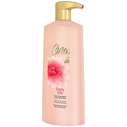 Caress Body Wash, Daily Silk White Peach and Silky Orange Blossom, 25.4 Ounce