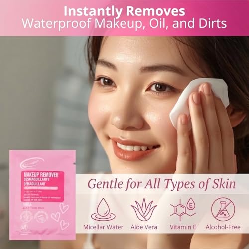 Air Jungles Pink Micellar Makeup Remover Wipes 25ct