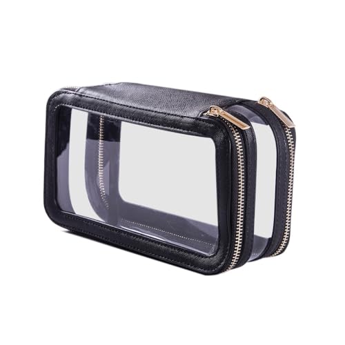 BEAUTYGOODIES Clear Makeup Bags for Women, Transparent Makeup Organizer Bag, Clear Cosmetic Bag, Travel Cosmetic Case, Toiletry and Make Up Bags for Women, Makeup Bag for Purse Pouch, Travel and Home
