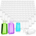 100 Pack 1 OZ Travel Plastic Bottles, Flip Cap Empty Refillable