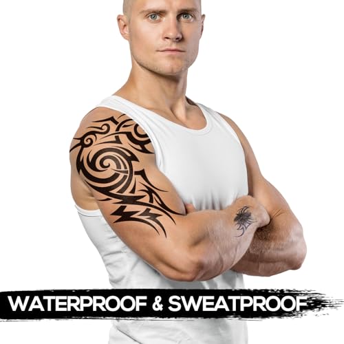 Large Totem Temporary Tattoos - 2 Sheets Waterproof