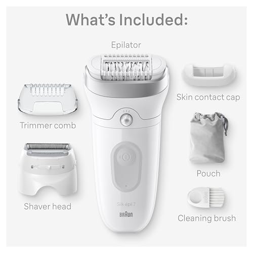 Braun Silk-épil 7 SE7-041 Epilator, Wet & Dry Hair Removal