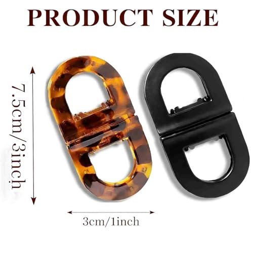 Magnetic Hair Clips for Women - 2 Pcs Strong Hold, No Crease