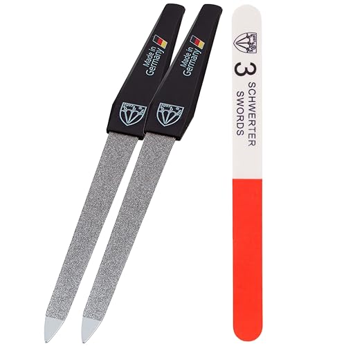 Sapphire Metal Nail File Set 3-Piece Made in Germany