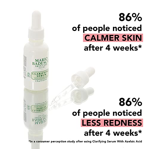 Mario Badescu Clarifying Serum with Azelaic Acid for Face ? Pore Clearing, Redness Reducing, Blemish-Fighting Facial Serum Brightens, Soothes & Clears Pores Without Drying