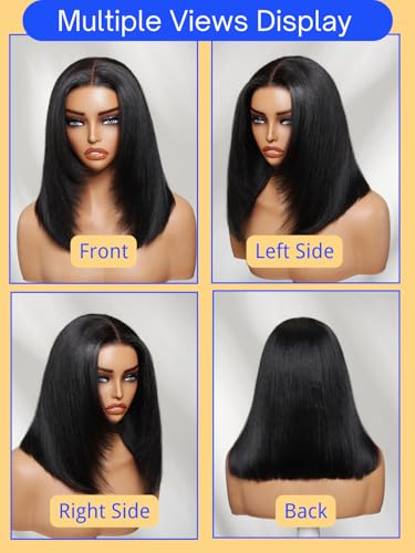 Nadula Yaki Straight Bob Drawstring Wig 10in 180% Density