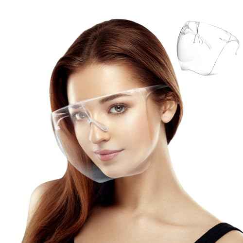 SAVILAND Nail Face Mask for Nail Drill: Salon Clear Visibility & Comfortable Wear Full Face Mask Splash Resistant Quicker DIY Nail Art Tools for Nail Artists Enthusiasts Technicians Salon Studio