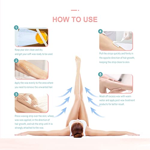 Wax Strips Epilating Roll Non Woven Disposable for Body & Face 100 Yard Hair Removal Waxing Strips