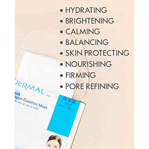 DERMAL 32 Combo Pack Made in Korea Facial Mask ? 20+ Years of K-Beauty Experience, Premium Quality Korean Sheet Masks for Daily Skincare Routine