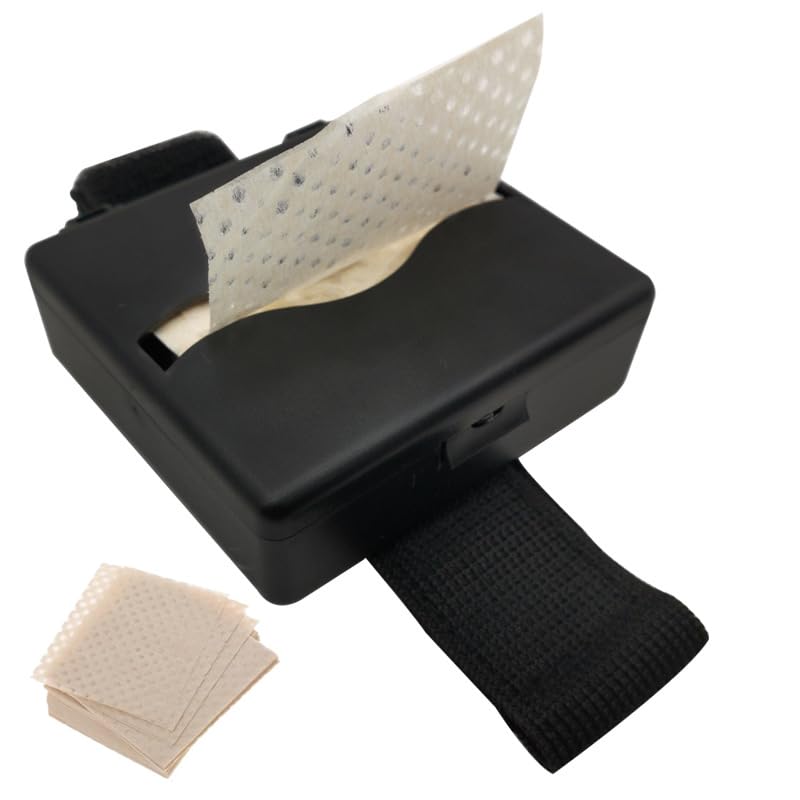 Heat-Resistant Hair Perm Papers Set with Wristband Dispenser Box (180 Pcs)