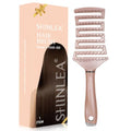 SHINLEA Detangling Brush for Curly Hair - Vented Curved Design